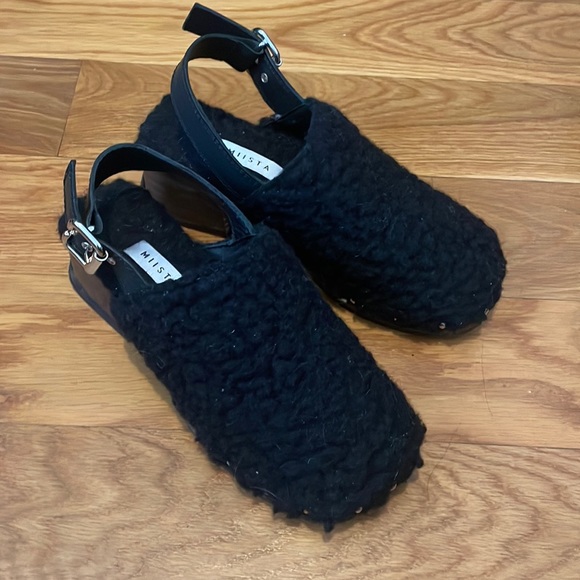 Miista Lana Sherpa Clogs Black 37 - Picture 5 of 12